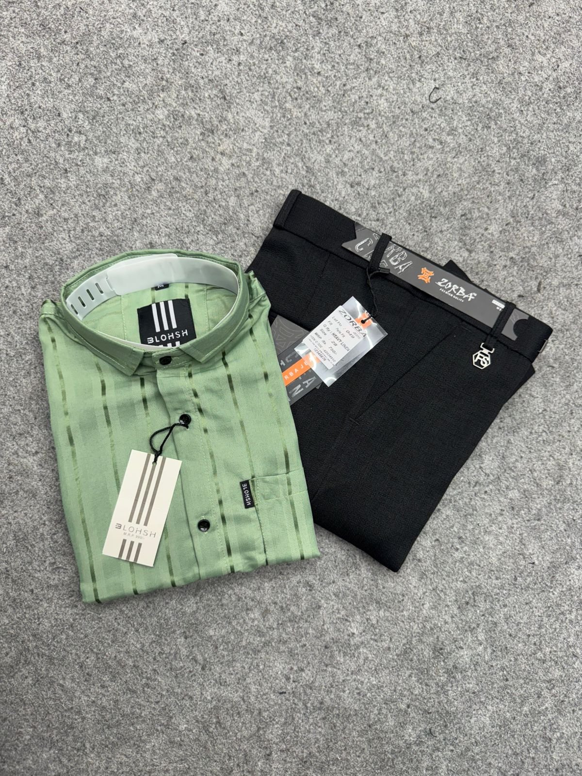 Party Wear Stripes + Linen Polo Fit